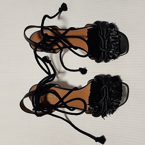 Tory Burch Rope Block Heel Sandals - Picture 2 of 13